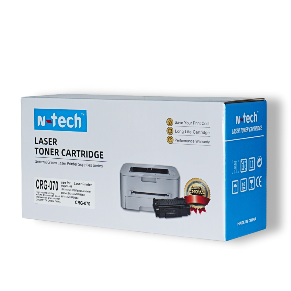116 N-Tech CRG-070 (With Chip) Black Laser Toner Cartridge - Image 1
