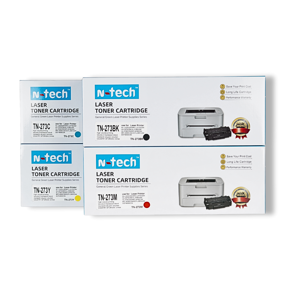 19 N-Tech TN-273 Color Toner Cartridge Set - Image 1