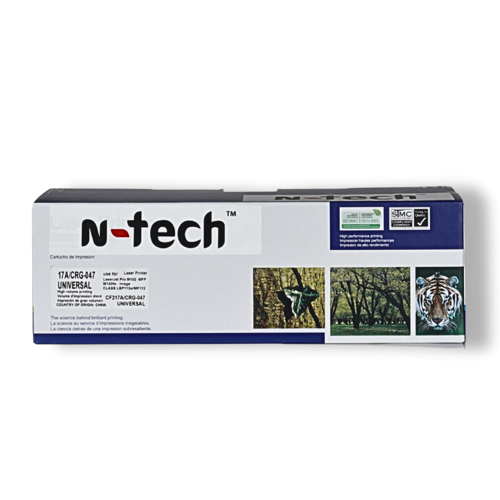 44 N-Tech 17A (CF217A) Black Laser Toner Cartridge (With Chip) - Image 1