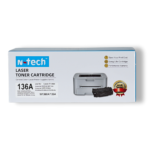 N-Tech 136A (W1360A) Black Laser Toner Cartridge (With Chip)