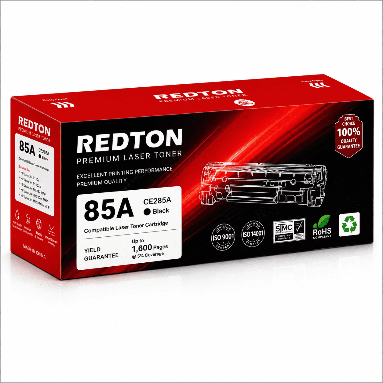 redton REDTON 85A (CE285A) Black Laser Toner Cartridge - Image 1